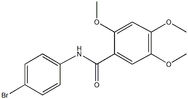 N-(4-bromophenyl)-2,4,5-trimethoxybenzamide 구조식 이미지