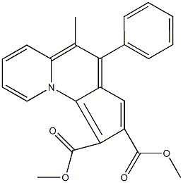 dimethyl 5-methyl-4-phenylcyclopenta[c]quinolizine-1,2-dicarboxylate 구조식 이미지