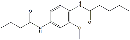 N-[4-(butyrylamino)-2-methoxyphenyl]pentanamide 구조식 이미지