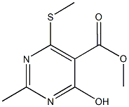 methyl 4-hydroxy-2-methyl-6-(methylsulfanyl)-5-pyrimidinecarboxylate Structure