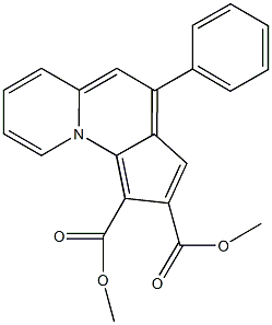 dimethyl 4-phenylcyclopenta[c]quinolizine-1,2-dicarboxylate Structure