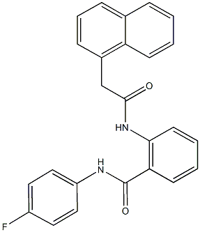 N-(4-fluorophenyl)-2-[(1-naphthylacetyl)amino]benzamide 구조식 이미지