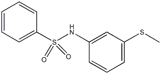 N-[3-(methylsulfanyl)phenyl]benzenesulfonamide 구조식 이미지