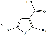 5-amino-2-(methylsulfanyl)-1,3-thiazole-4-carboxamide 구조식 이미지