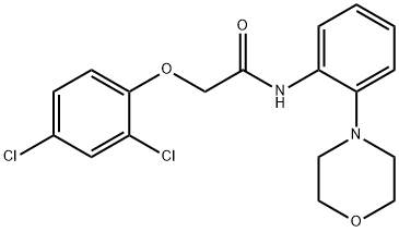 2-(2,4-dichlorophenoxy)-N-(2-morpholin-4-ylphenyl)acetamide Structure