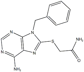 2-[(6-amino-9-benzyl-9H-purin-8-yl)sulfanyl]acetamide Structure