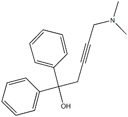 5-(dimethylamino)-1,1-diphenyl-3-pentyn-1-ol Structure