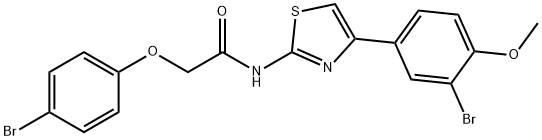 N-[4-(3-bromo-4-methoxyphenyl)-1,3-thiazol-2-yl]-2-(4-bromophenoxy)acetamide Structure