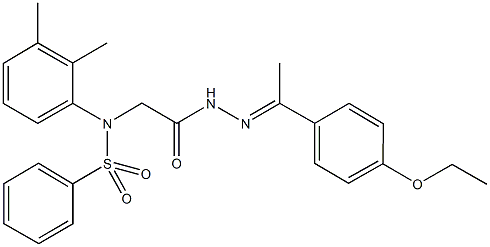 N-(2,3-dimethylphenyl)-N-(2-{2-[1-(4-ethoxyphenyl)ethylidene]hydrazino}-2-oxoethyl)benzenesulfonamide Structure