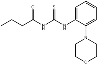 N-butyryl-N'-(2-morpholin-4-ylphenyl)thiourea 구조식 이미지