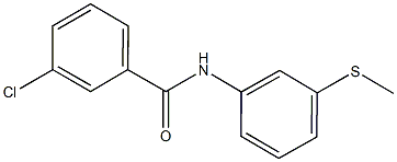 3-chloro-N-[3-(methylsulfanyl)phenyl]benzamide Structure