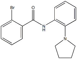 2-bromo-N-[2-(1-pyrrolidinyl)phenyl]benzamide Structure