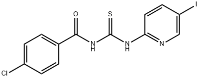 N-(4-chlorobenzoyl)-N'-(5-iodopyridin-2-yl)thiourea 구조식 이미지