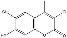 3,6-dichloro-7-hydroxy-4-methyl-2H-chromen-2-one Structure