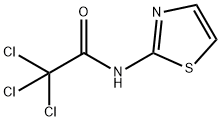 2,2,2-trichloro-N-1,3-thiazol-2-ylacetamide 구조식 이미지