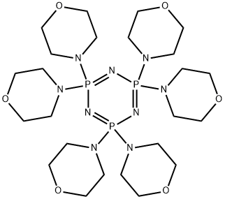 2,2,4,4,6,6-hexa(4-morpholinyl)-1,3,5,2lambda~5~,4lambda~5~,6lambda~5~-triazatriphosphinine Structure