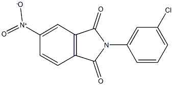 2-(3-chlorophenyl)-5-nitro-1H-isoindole-1,3(2H)-dione Structure