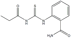 2-{[(propionylamino)carbothioyl]amino}benzamide Structure