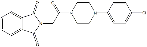 2-{2-[4-(4-chlorophenyl)piperazin-1-yl]-2-oxoethyl}-1H-isoindole-1,3(2H)-dione Structure