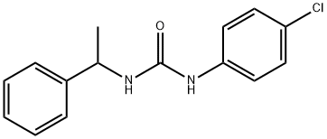 N-(4-chlorophenyl)-N'-(1-phenylethyl)urea 구조식 이미지