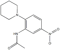 N-{5-nitro-2-piperidin-1-ylphenyl}acetamide 구조식 이미지