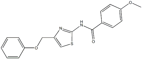 4-methoxy-N-[4-(phenoxymethyl)-1,3-thiazol-2-yl]benzamide Structure