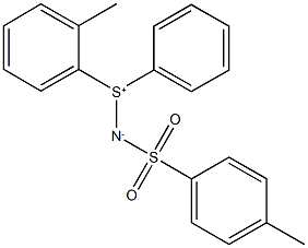 N-[(2-methylphenyl)phenylsulfonio]-N-[(4-methylbenzene)dioxosulfanyl]aminylene Structure