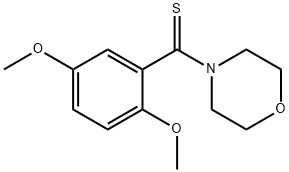 4-(2,5-dimethoxybenzothioyl)morpholine 구조식 이미지