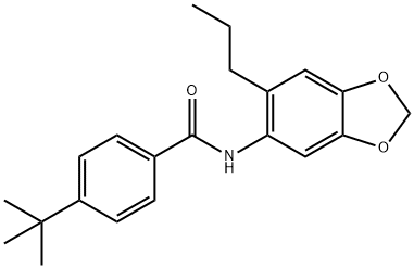 4-tert-butyl-N-(6-propyl-1,3-benzodioxol-5-yl)benzamide Structure