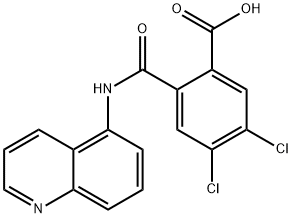 4,5-dichloro-2-[(5-quinolinylamino)carbonyl]benzoic acid 구조식 이미지