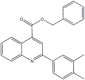 benzyl 2-(3,4-dimethylphenyl)-4-quinolinecarboxylate 구조식 이미지