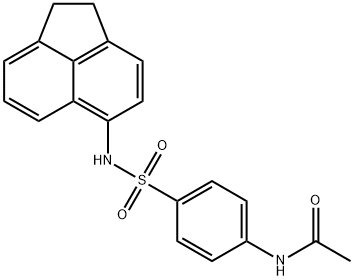 N-{4-[(1,2-dihydro-5-acenaphthylenylamino)sulfonyl]phenyl}acetamide Structure