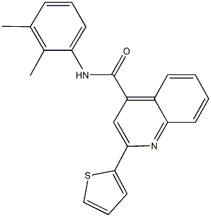 N-(2,3-dimethylphenyl)-2-(2-thienyl)-4-quinolinecarboxamide 구조식 이미지