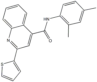 N-(2,4-dimethylphenyl)-2-(2-thienyl)-4-quinolinecarboxamide Structure