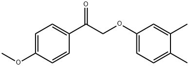 2-(3,4-dimethylphenoxy)-1-(4-methoxyphenyl)ethanone 구조식 이미지