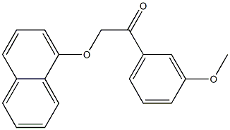 1-(3-methoxyphenyl)-2-(1-naphthyloxy)ethanone 구조식 이미지