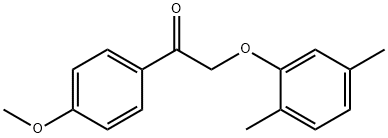 2-(2,5-dimethylphenoxy)-1-(4-methoxyphenyl)ethanone Structure