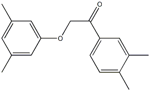 2-(3,5-dimethylphenoxy)-1-(3,4-dimethylphenyl)ethanone Structure