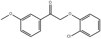 2-(2-chlorophenoxy)-1-(3-methoxyphenyl)ethanone 구조식 이미지