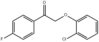 2-(2-chlorophenoxy)-1-(4-fluorophenyl)ethanone 구조식 이미지