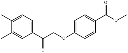 methyl 4-[2-(3,4-dimethylphenyl)-2-oxoethoxy]benzoate Structure