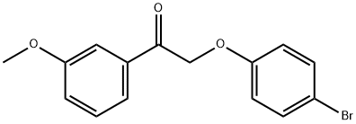 2-(4-bromophenoxy)-1-(3-methoxyphenyl)ethanone 구조식 이미지