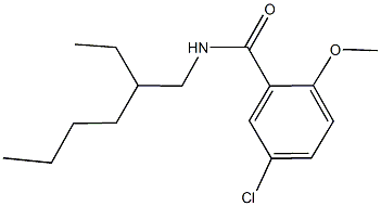 5-chloro-N-(2-ethylhexyl)-2-methoxybenzamide 구조식 이미지