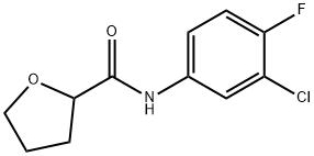 N-(3-chloro-4-fluorophenyl)tetrahydro-2-furancarboxamide Structure