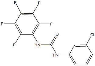 N-(3-chlorophenyl)-N'-(2,3,4,5,6-pentafluorophenyl)urea 구조식 이미지