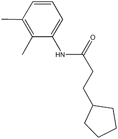 3-cyclopentyl-N-(2,3-dimethylphenyl)propanamide Structure