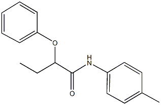 N-(4-methylphenyl)-2-phenoxybutanamide Structure