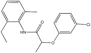 2-(3-chlorophenoxy)-N-(2-ethyl-6-methylphenyl)propanamide Structure