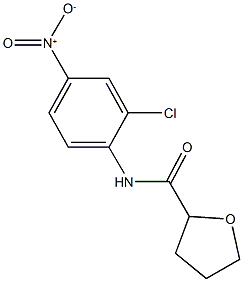 N-{2-chloro-4-nitrophenyl}tetrahydro-2-furancarboxamide 구조식 이미지