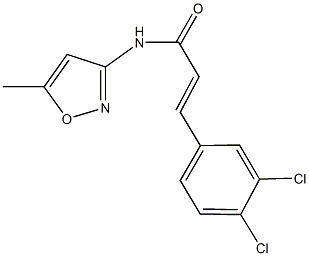 3-(3,4-dichlorophenyl)-N-(5-methyl-3-isoxazolyl)acrylamide Structure